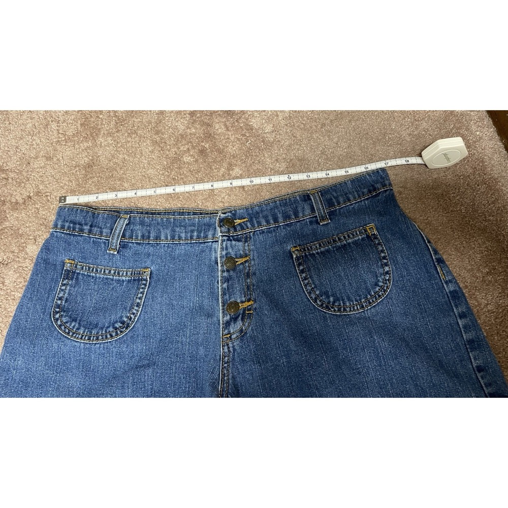 Jordache Jean Shorts Women's 15/16 Button Fly Denim Blue Casual - Picture 9 of 9